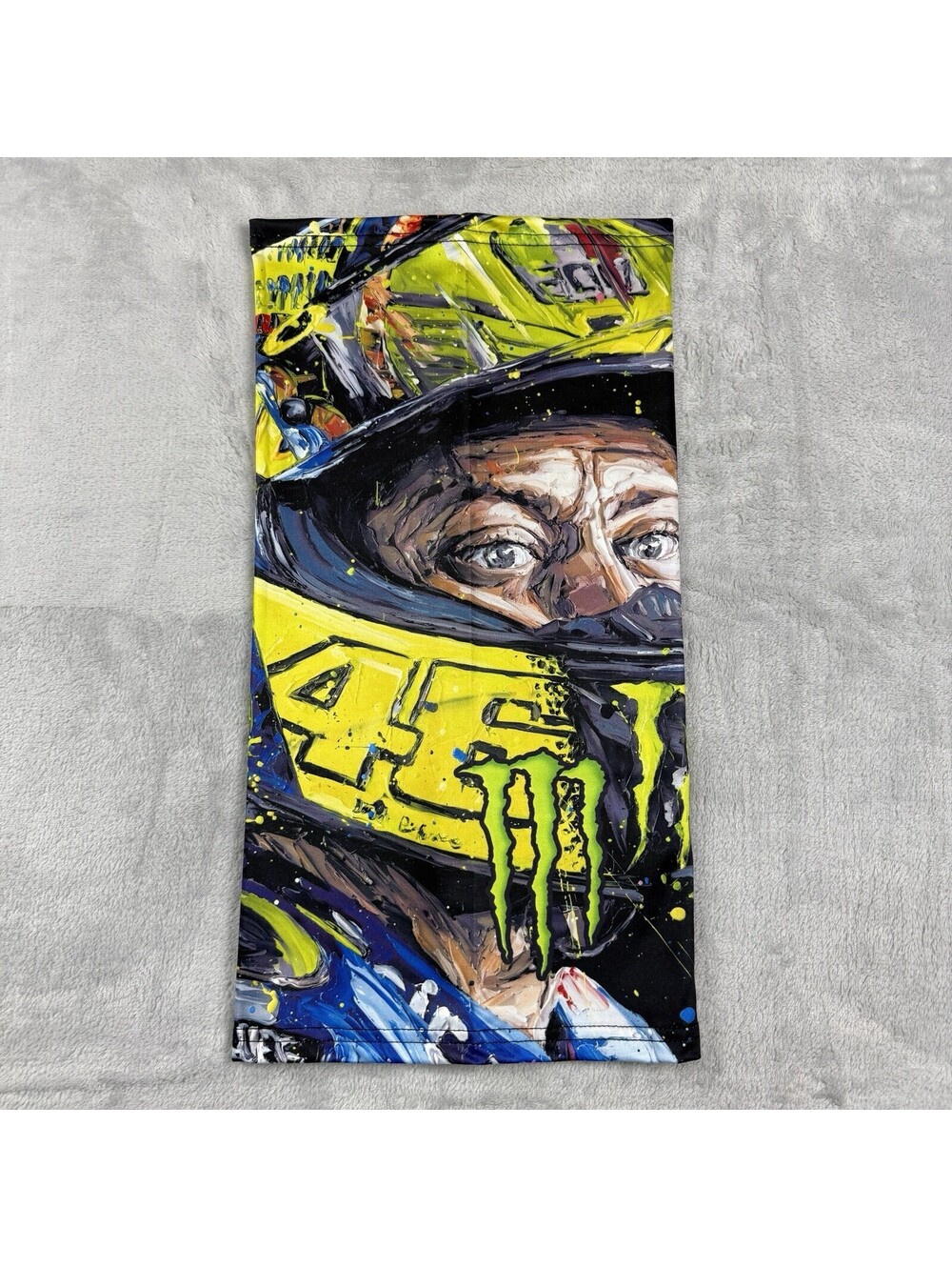 Valentino Rossi 46 Monster Energy Motorcycle Neck Gaiter Face Mask Moto NWT Y2K